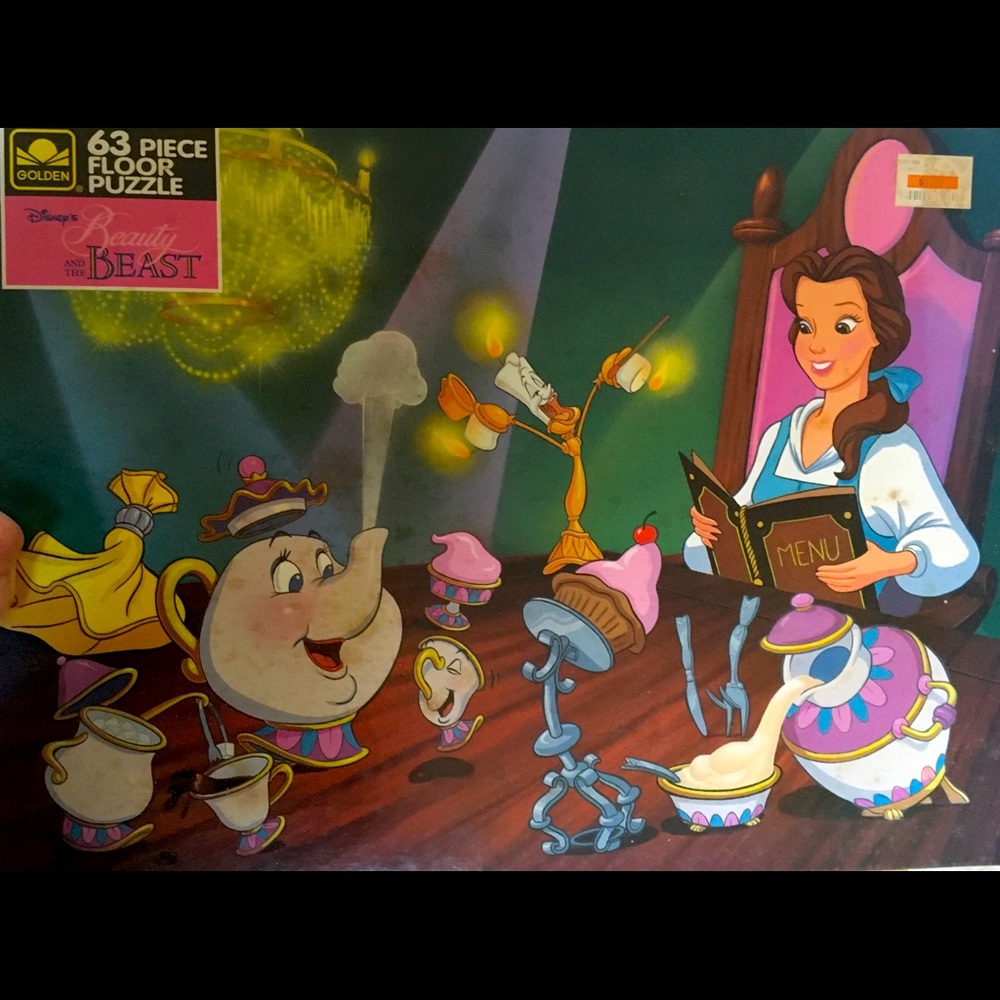 Vintage Disney Beauty and The Beast Puzzle
